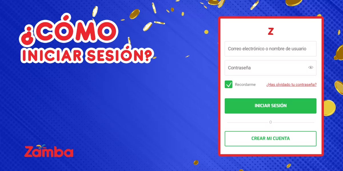 Registro paso a paso para principiantes cómo iniciar sesión en su propia cuenta Zamba