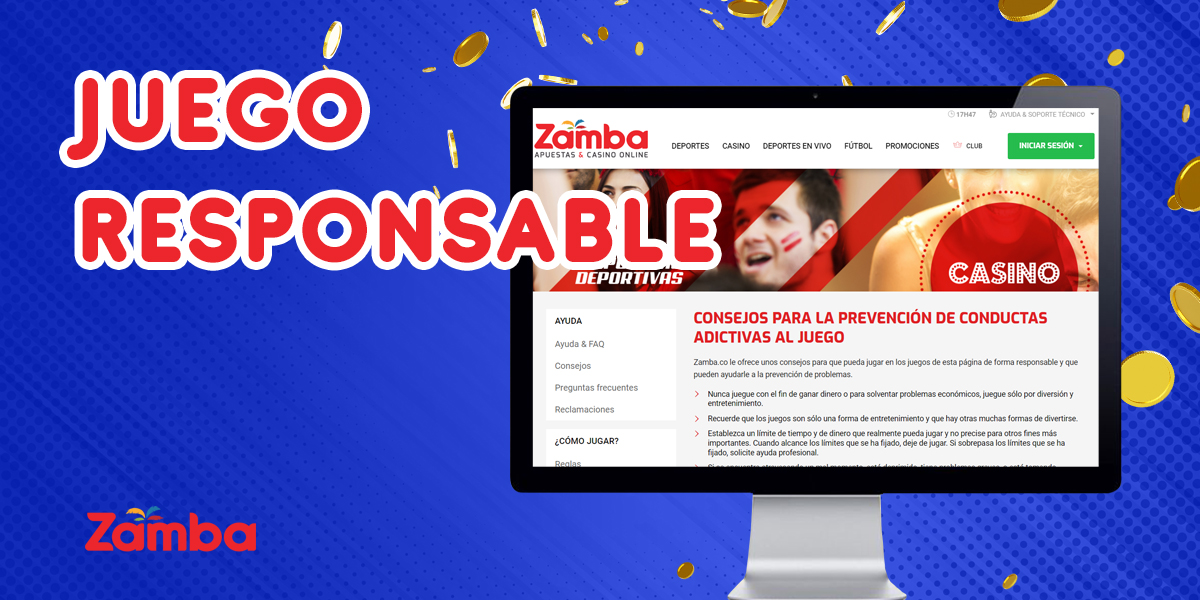 Cómo la casa de apuestas online Zamba ofrece juego responsable a los usuarios