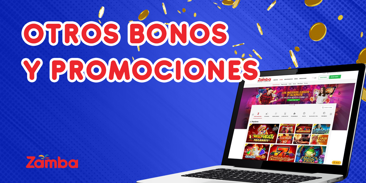 List of bonuses available at Zamba bookmaker and online casino site