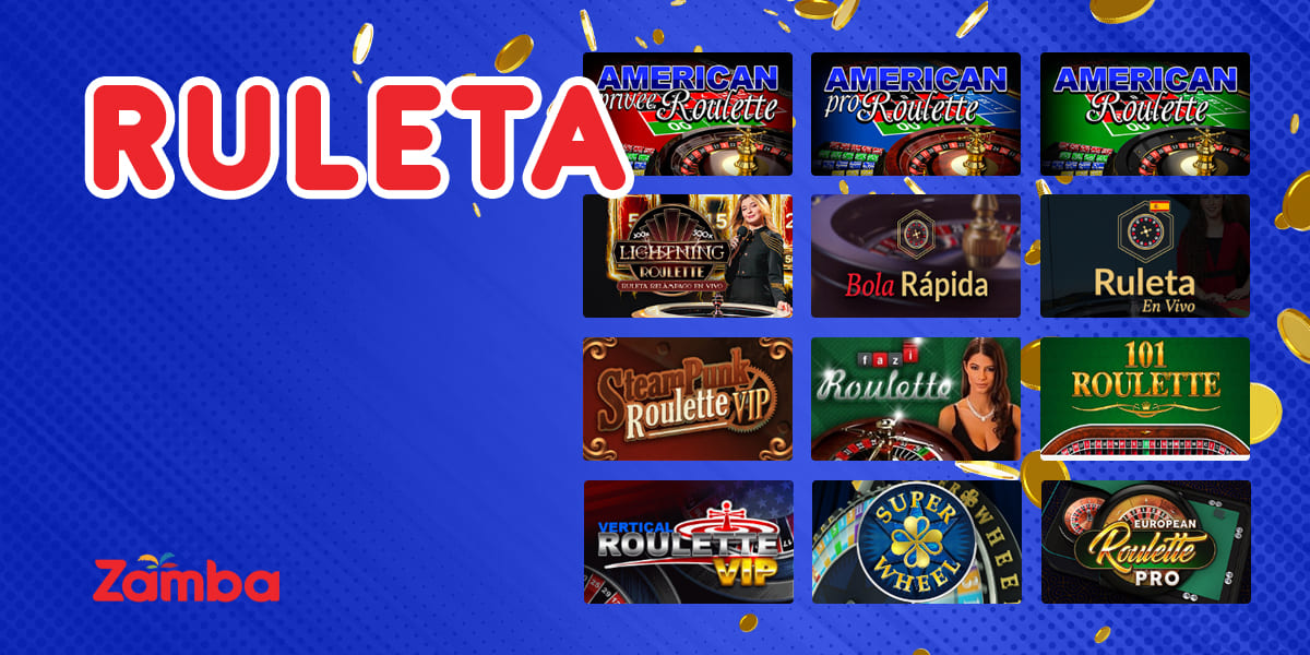 Ruleta en el sitio de casino en línea Zamba: juegos disponibles y características