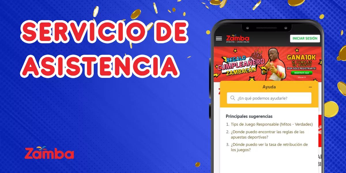 Cómo los apostadores colombianos pueden contactar al equipo de soporte de Zamba 